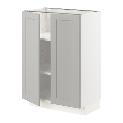METOD base cabinet with shelves/2 doors