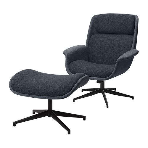 ÄLEBY, armchair with footstool