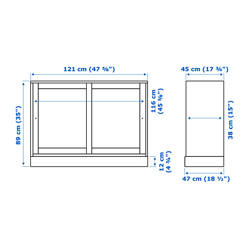 HAVSTA sideboard basic unit