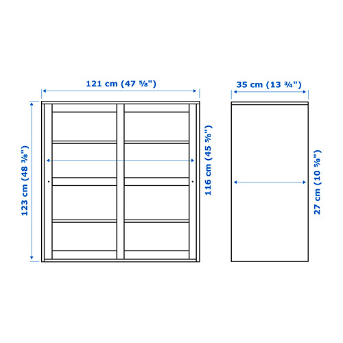 HAVSTA glass-door cabinet