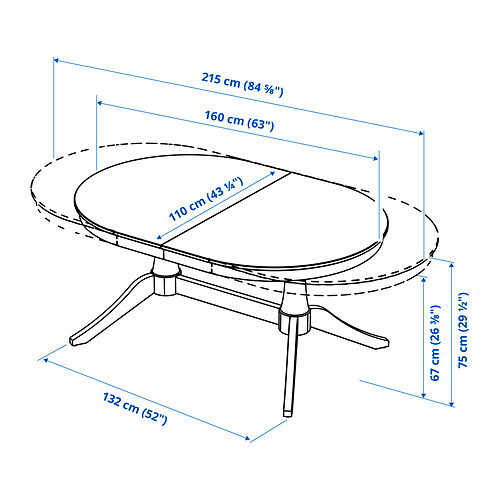 ROSENTORP extendable table