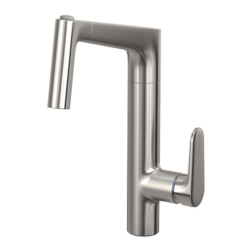 MAJSJÖN, kitchen mixer tap pull out w spray