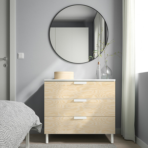 PLATSA, chest of 3 drawers