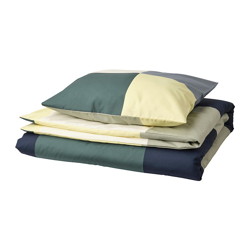 BRUNKRISSLA, duvet cover and pillowcase