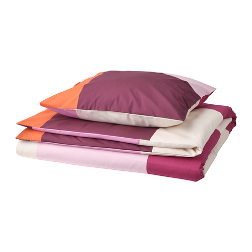 BRUNKRISSLA duvet cover and pillowcase