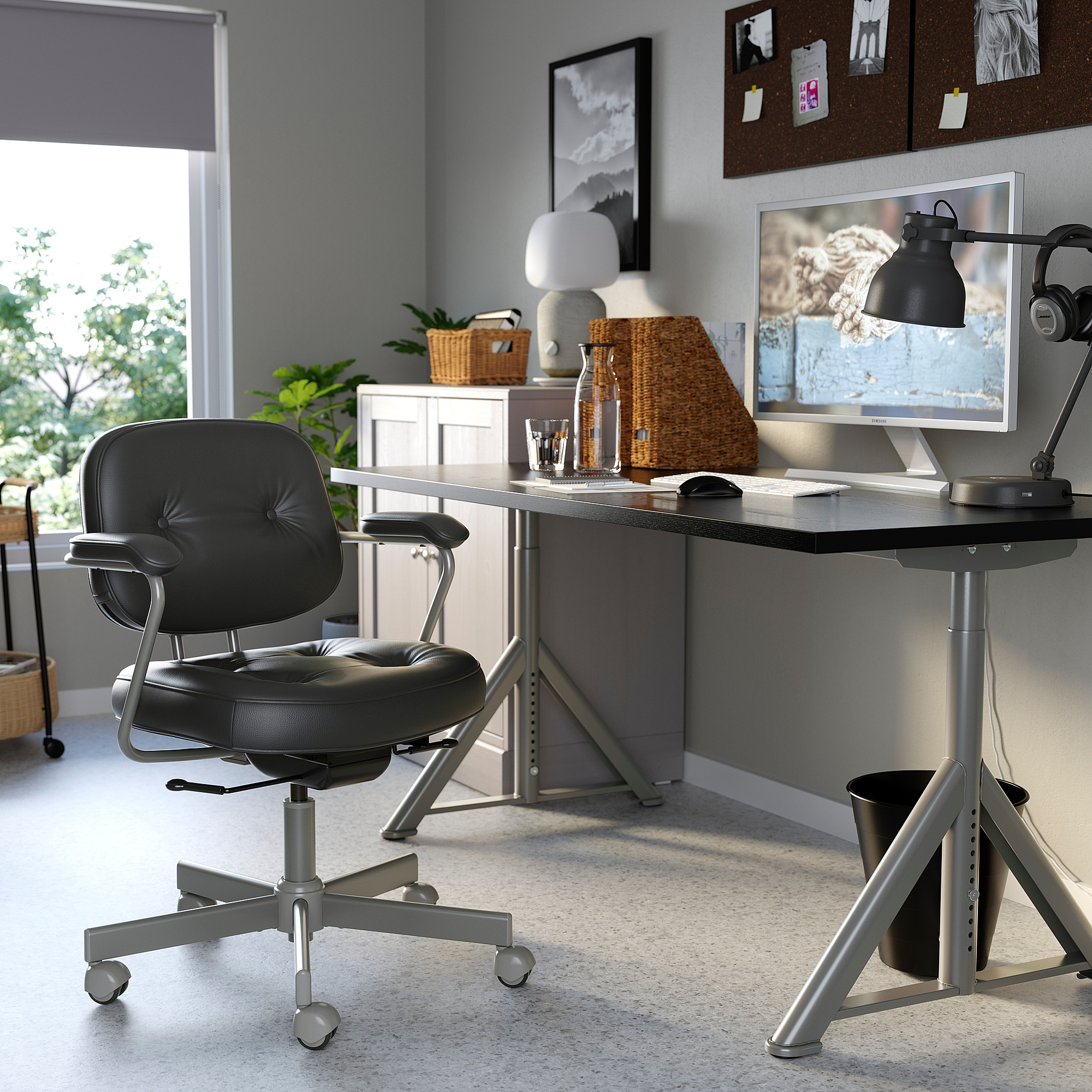 ALEFJÄLL アレフィェル　IKEA ALEFJÄLL office chair Grann golden-brown | IKEA Lietuva