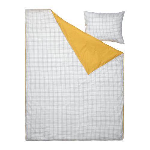 VÄNKRETS, duvet cover and pillowcase