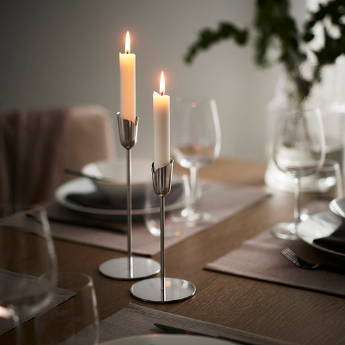 PRAKTAND, candlestick, set of 2