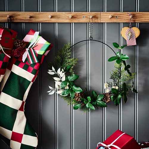 VINTERFINT, artificial half wreath