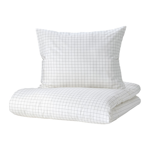 VÄNKRETS, duvet cover and pillowcase