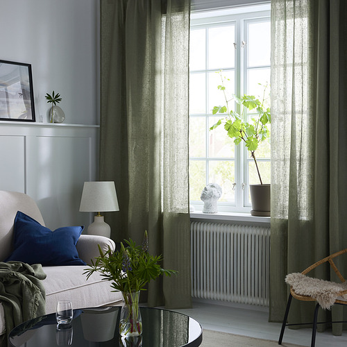 DYTÅG, curtains, 1 pair