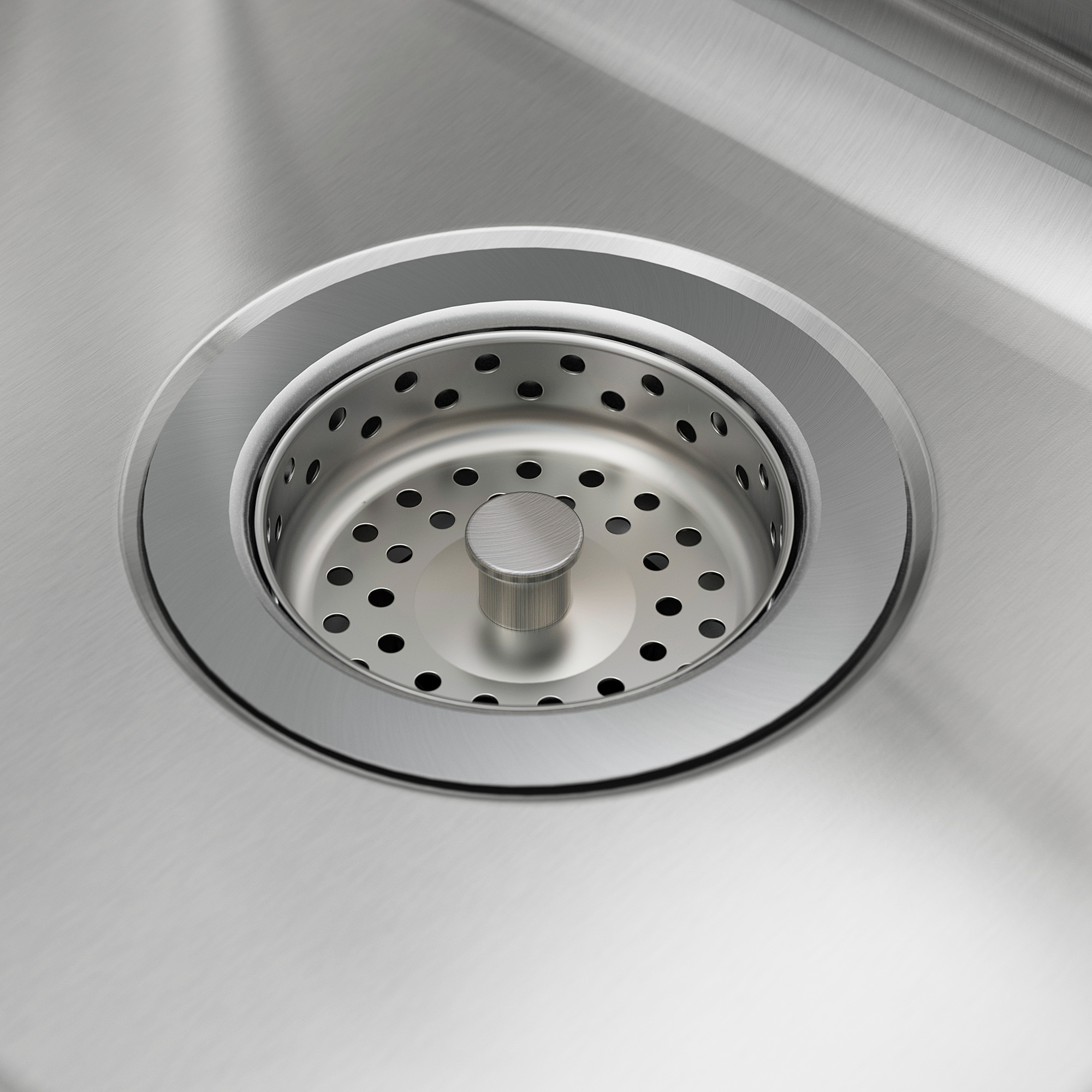 VATTUDALEN inset sink, 1 ½ bowl w drainboard