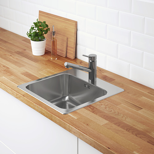 LÅNGUDDEN, inset sink, 1 bowl