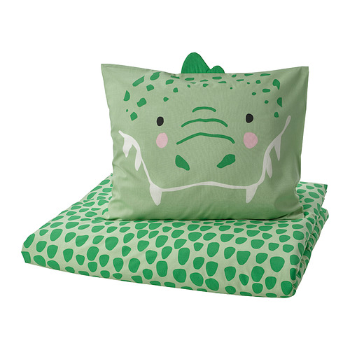 NATTHÄGER, duvet cover and pillowcase