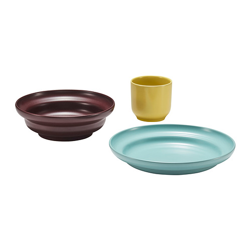 SPJUTLILJA, 3-piece serving set