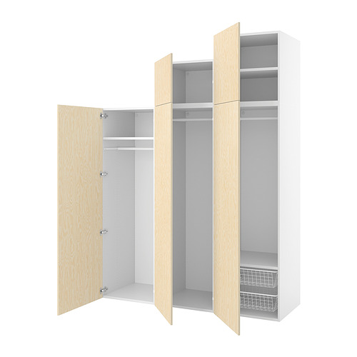 PLATSA wardrobe with 5 doors