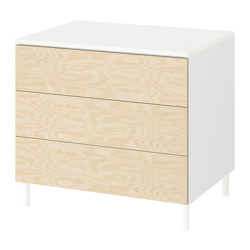 PLATSA, chest of 3 drawers