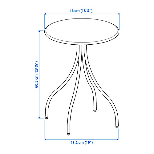 TÅNEBRO hliðarborð