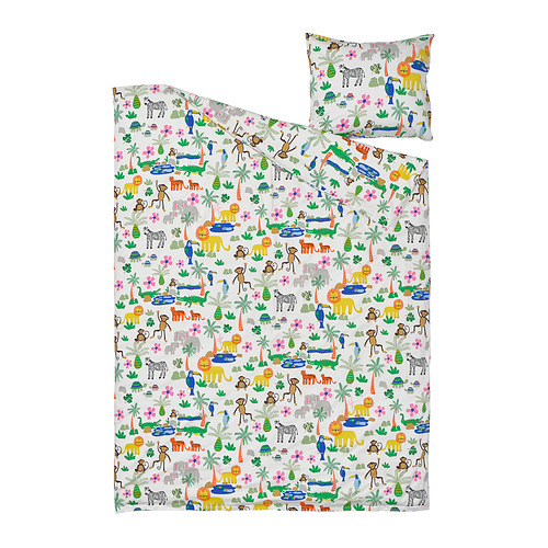 NATTHÄGER, duvet cover and pillowcase