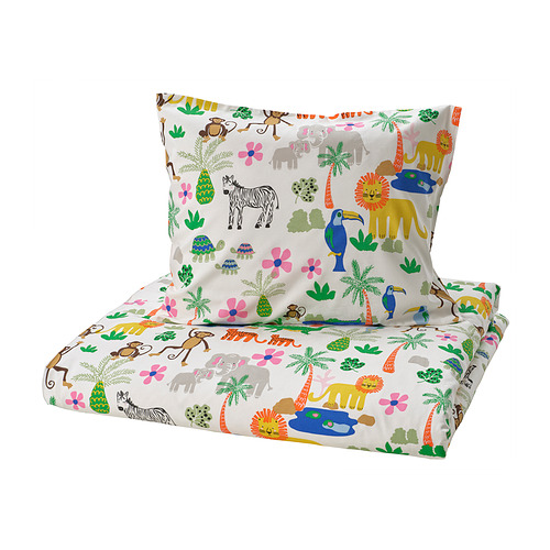 NATTHÄGER, duvet cover and pillowcase