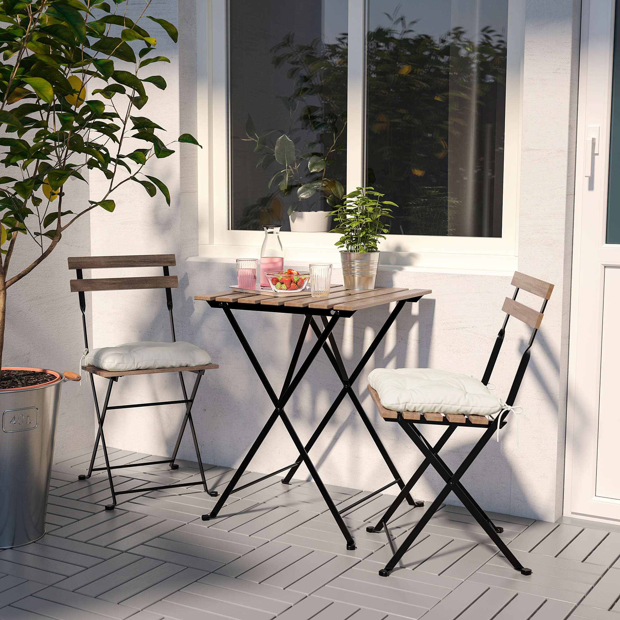 TÄRNÖ table+2 chairs, outdoor