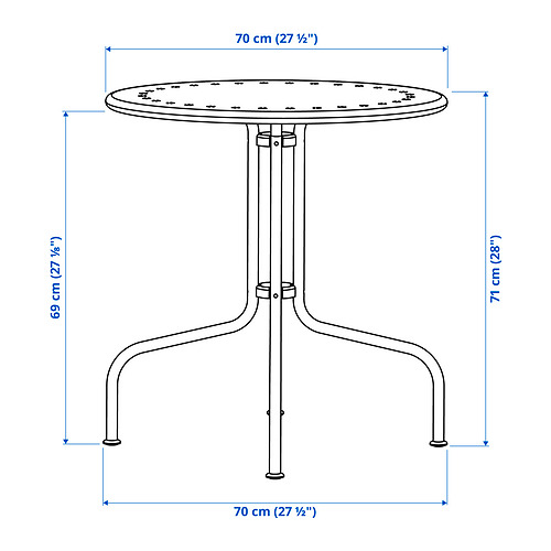 LÄCKÖ table+2 chairs, outdoor