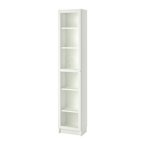 BILLY/OXBERG, bookcase with glass door