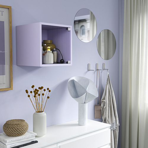 EKET, wall cabinet with glass door