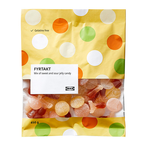 FYRTAKT, blandað hlaup, sætt og súrt