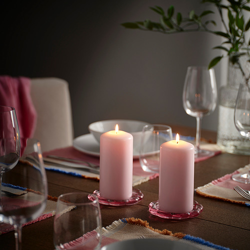 DAGLIGEN, unscented pillar candle