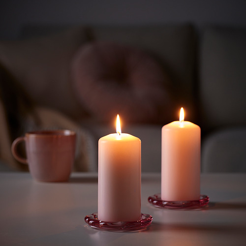 DAGLIGEN, unscented pillar candle