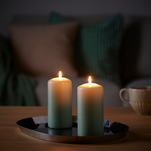 DAGLIGEN, unscented pillar candle