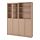 BILLY/OXBERG, bookcase with panel/glass doors