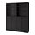 BILLY/OXBERG, bookcase with panel/glass doors
