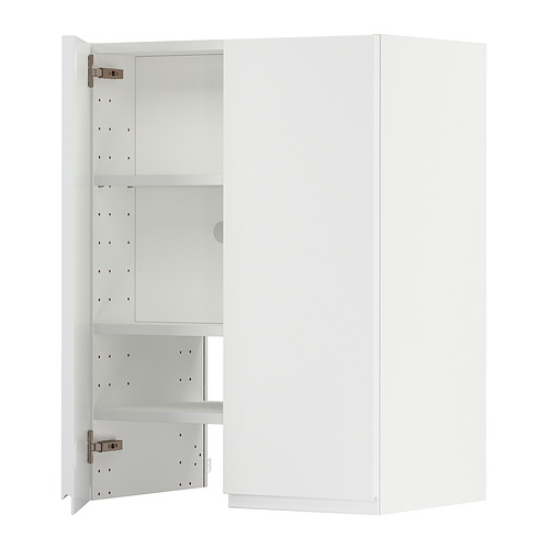 METOD veggskápur f/viftu með hillu/hurð