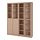 BILLY/OXBERG, bookcase with panel/glass doors