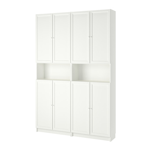 BILLY/OXBERG, bookcase w height extension ut/drs