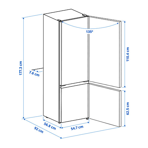 LAGAN fridge/freezer