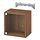 EKET, wall cabinet with glass door