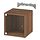 EKET, wall cabinet with glass door