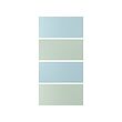 MEHAMN 4 panels for sliding door frame