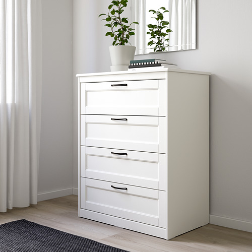 SONGESAND, chest of 4 drawers