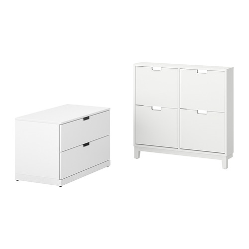 STÄLL/NORDLI forstofuhúsgögn, 2 í setti