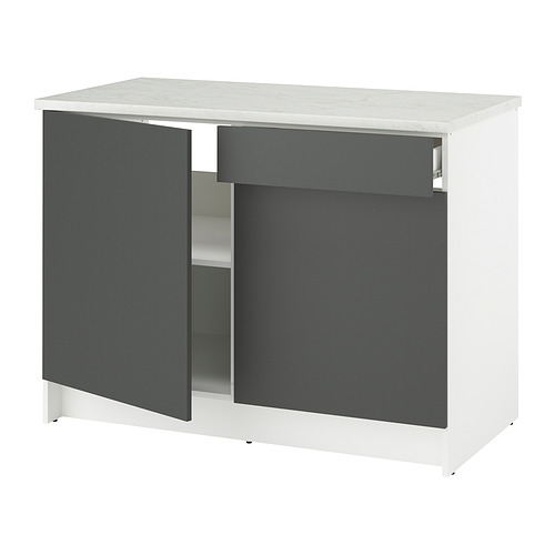 KNOXHULT grunnskápur með hurðum og skúffu