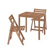 NÄMMARÖ table and 2 folding chairs, outdoor