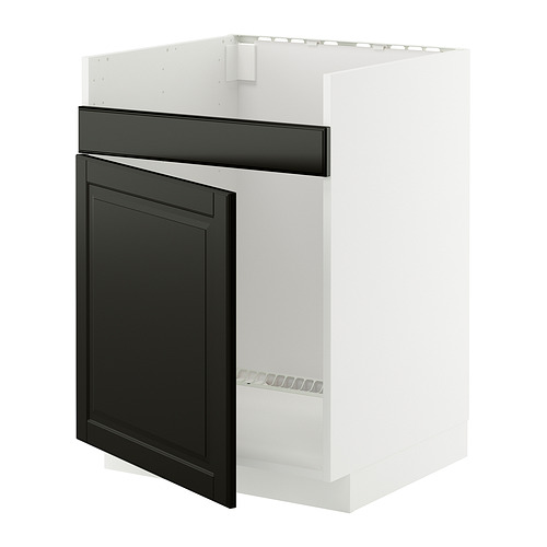 METOD base cab f HAVSEN single bowl sink