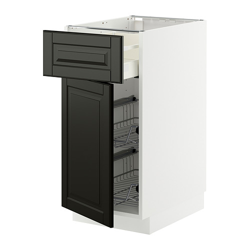 METOD/MAXIMERA base cab w wire basket/drawer/door