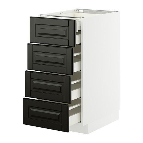 METOD/MAXIMERA, grunnskápur/4framhl, 2lág/3mið skú.