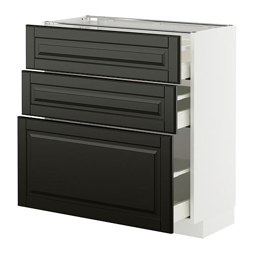 METOD/MAXIMERA base cabinet with 3 drawers