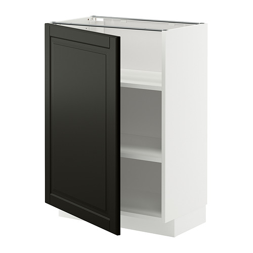 METOD base cabinet with shelves